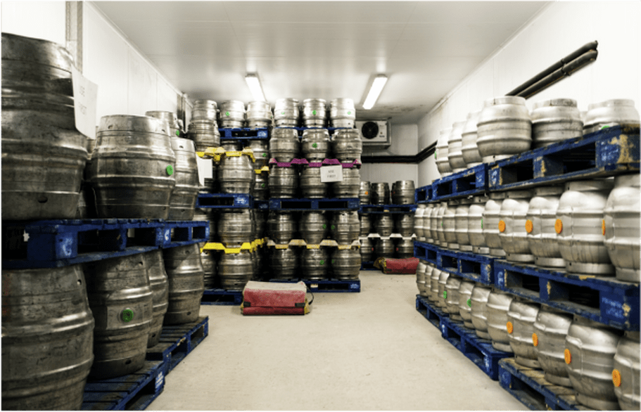 Warehouse with Kegs